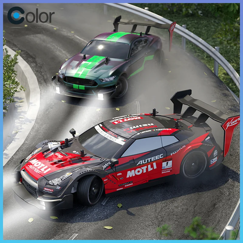 

1:14 Gtr 2,4 г полумасштабный высокоскоростной полноприводный дрифт-автомобиль, скорость переключения света 40 км/ч, автомобиль с дистанционным управлением, детская игрушка