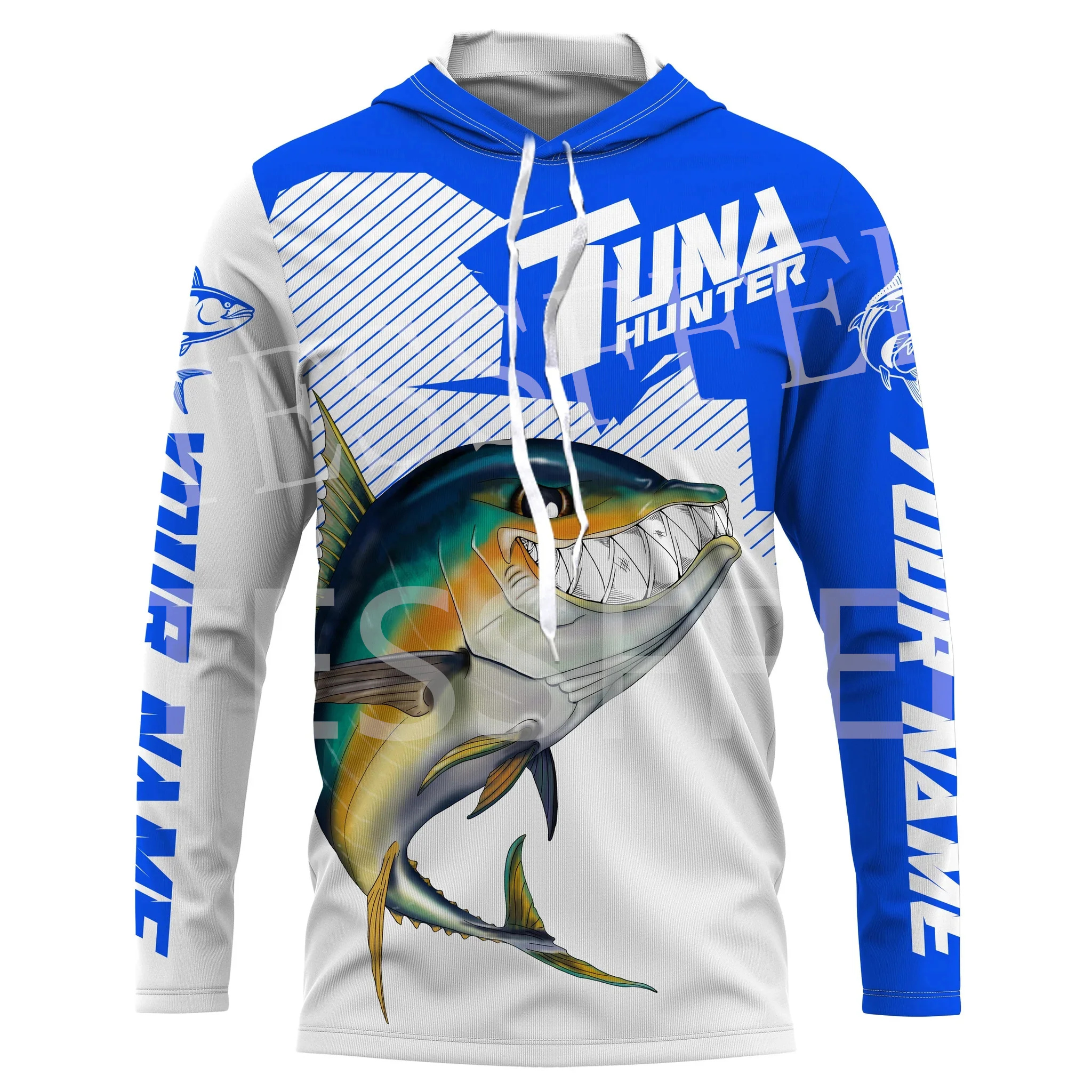 Custom Name Tuna Mahi Fishing Fisher Camo Tattoo Tracksuit Long Sleeves 3DPrint Pullover Harajuku Jacket Casual Funny Hoodies 13