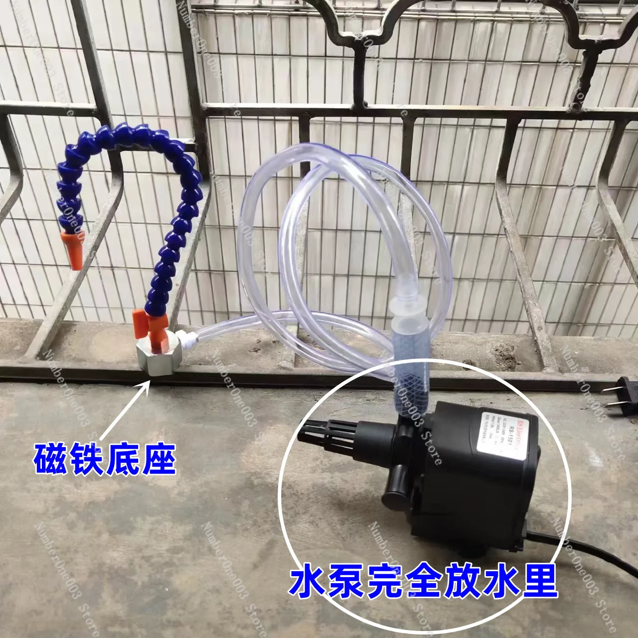 Cooling water pump grinding water circulation device turquoise beeswax dripping kettle cutting pumping cooling suit