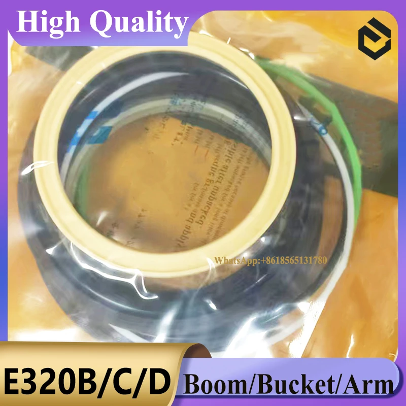 E320 E320B E320C E320D E320E E320L E321B Boom Bucket Arm Seal Kit Cylinder Seal Kit for Excavator Repair Seal kit