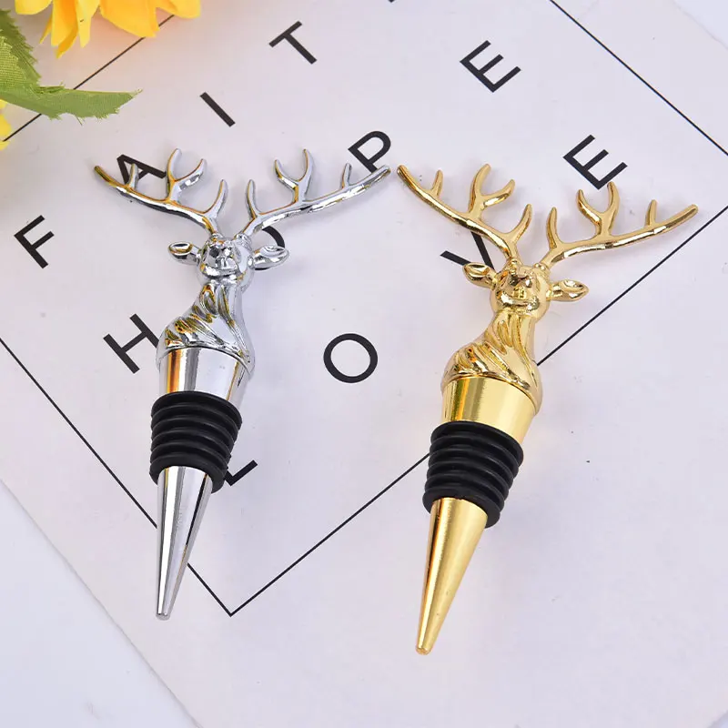 1PCs Christmas Wine Champagne Bottle Stopper Corks Wedding Parties Supplies