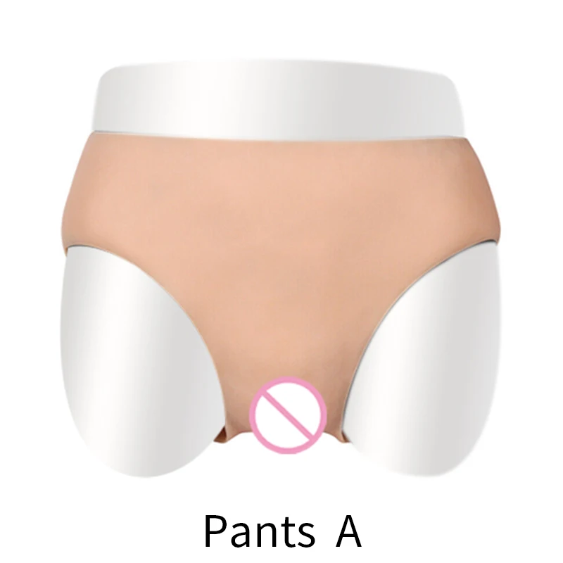 Dokier Silicone Realistic Vagina Pants Pussy Pants Transgender Sexy Fake Vagina for Shemale Crossdresser Enhancer Hip Up