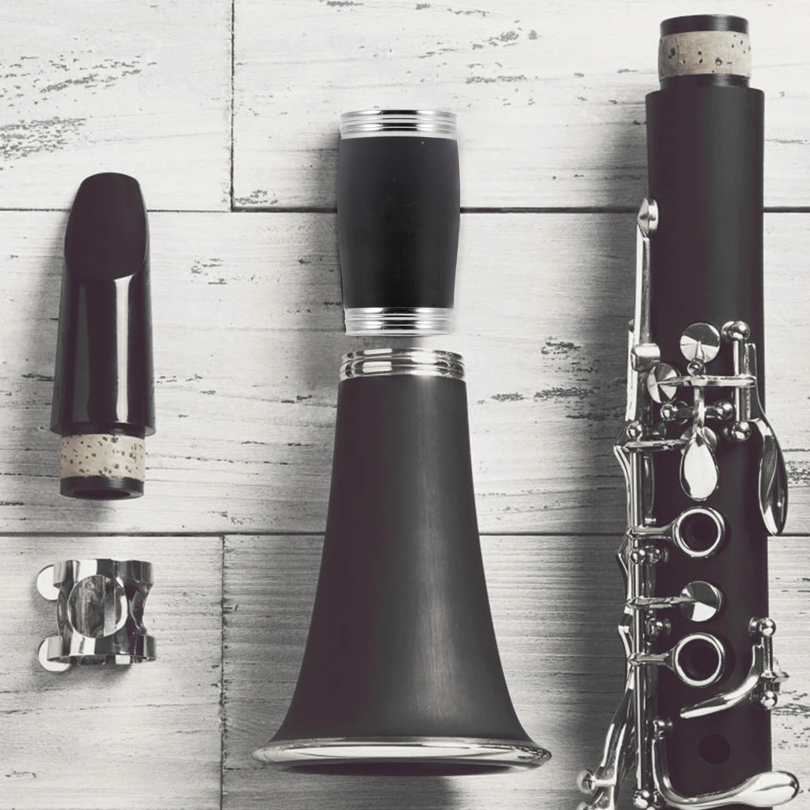 

Instruments Clarinet Tuning Tube Wind Pitch Small Musical Accessories Black Tool Two-section