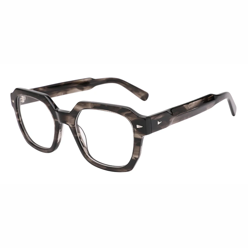 

Kirka Female Eyewear Acetate Flat Cat Eye Crystal Laminating Frames Crystal Wide Temples Glasses Myopia Optic Glasses WD1602P