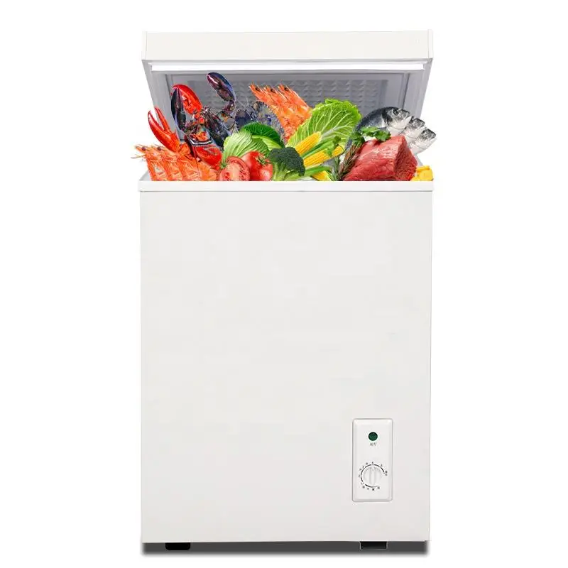 Compact 5.0 Cu Ft Chest Freezer Ultra Quiet Energy Saving Fast Freeze for Home Apartment Patio Swings