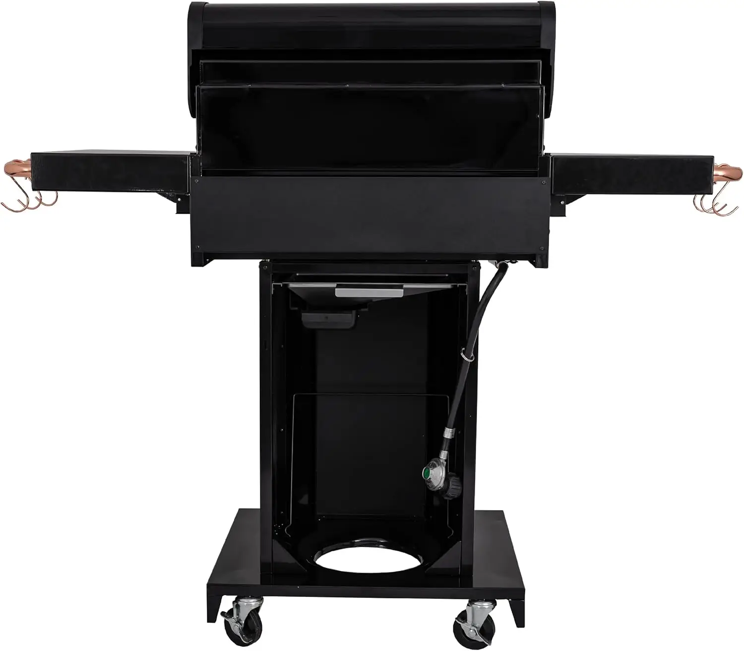 3-Burner Gas Grill | Foldable Side Tables, Cast Iron Cooking Grates, Warming Rack, Hooks for BBQ Grilling Tools