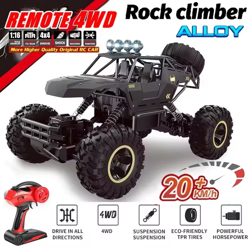 

1:12/16 Автомобиль с дистанционным управлением RC Cars Вседорожный монстр-трак для улицы 4WD Off Road Hobby RC Truck 20 км/ч Быстрый RC автомобиль Игрушка Подарок Ребенок