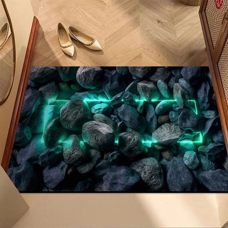 

3d Stone Diatom Mud Floor Mats Living Room Entrance Entrance Floor Mats Home Decoration Kitchen Bathroom Absorbent Carpet