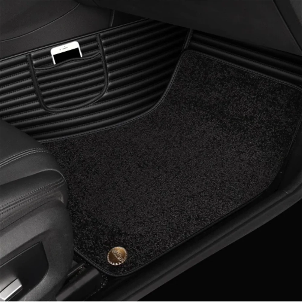 الحصير سيارة مخصصة 5D لكاديلاك XT5 2016-2023 سنة السيارات السجاد طبقة مزدوجة القدم Coche بطانات الأرضية بطانية