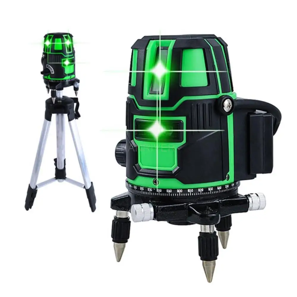 2/3/5 Cross Lines Laser Level Self-Leveling Horizontal And Vertical 360 Rotatable Indoor Outdoor Powerful Green Laser Beam Lines