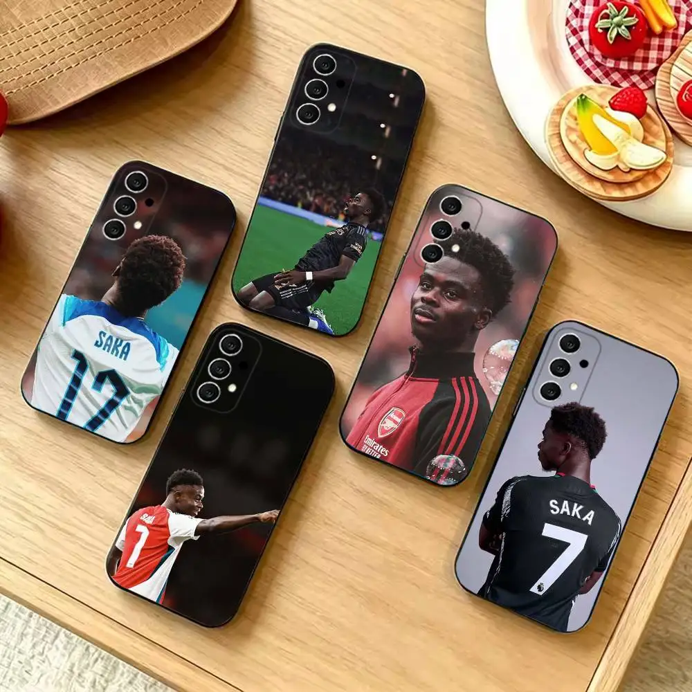 Bukayo Saka 7 phone Case For Samsung  S26,S25,S24,S21,S22,S23,S30,Ultra,S20,Plus,Fe,Lite/Others Shockproof,Black Cover