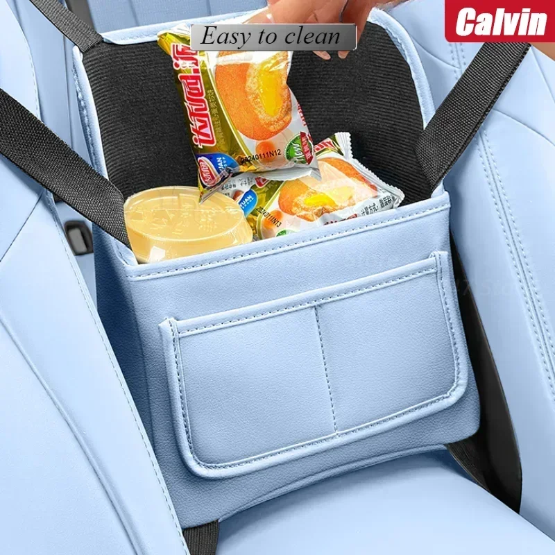 For BYD SEAL ATTO4 EV Car Seat Middle Armrest Storage Bag Original Car Color Car Interior Storage Bag Interior Refit Accessories