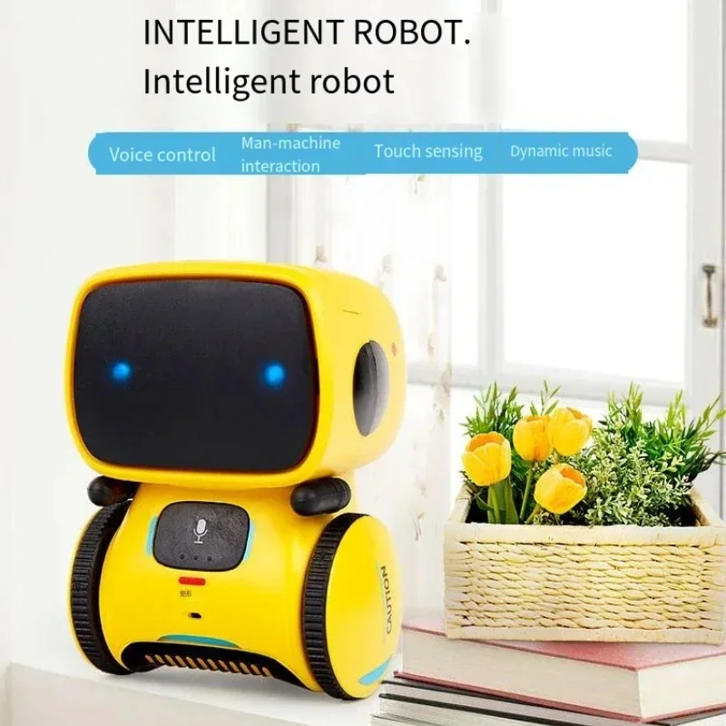 Robot de juguete interactivo EI: 3 modos idiomas, juegos de baile y codificación para niños de 3 a 12 años