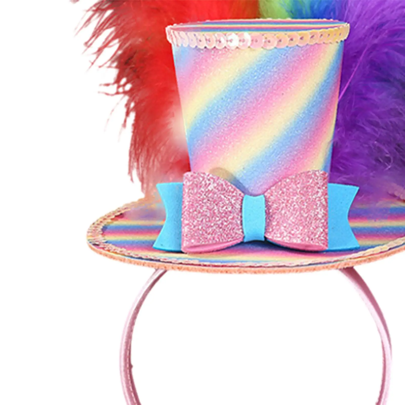 Hoge Hoed Hoofdband Decor Hoofddeksels Verkleed Haarband Schattige Feest Hoofdband Voor Rollenspel Halloween Verjaardag Festival Cosplay