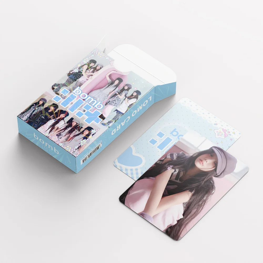 92A Girlgroup ILLIT Total Chain Neues Album BOMB Doppelseitige Promi-Fotokarten-Aufkleber Lomo-Karte – Detail 15