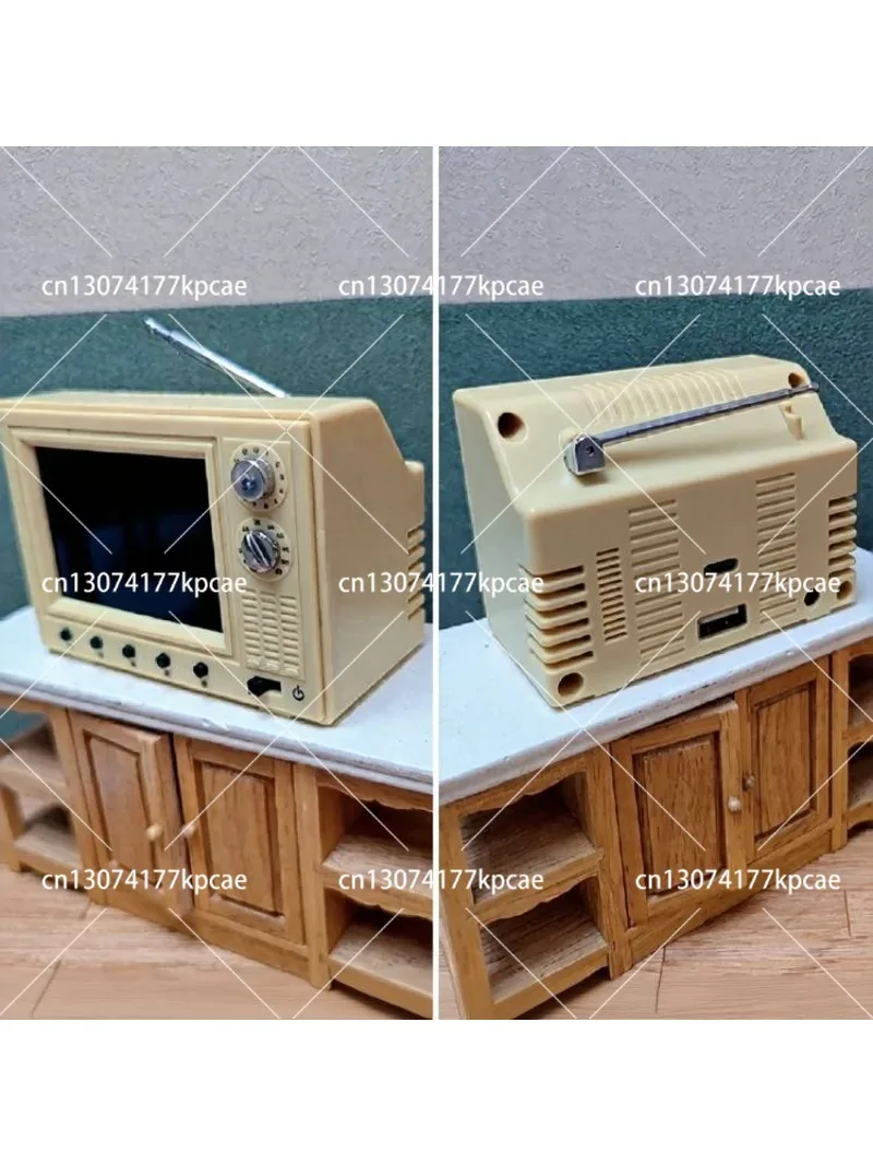 Suitable for mini small TVs to watch and play miniature scenes furniture model living room