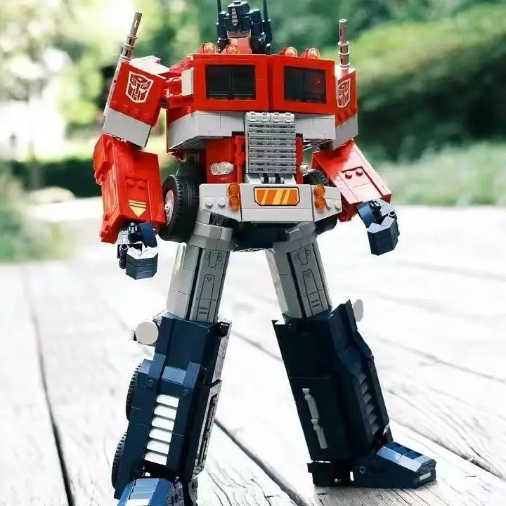 

Модель робота из серии фильмов, комбинированная каретка Optimus Prime, строительный блок, фильм, креативная игрушка в сборе с кирпичом Mecha, подарок