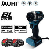 JAUHI 20+1 Torque Brushless Electric Screwdriver Lithium Battery Rechargeable Cordless Electric Drill For Makita 18v Battery