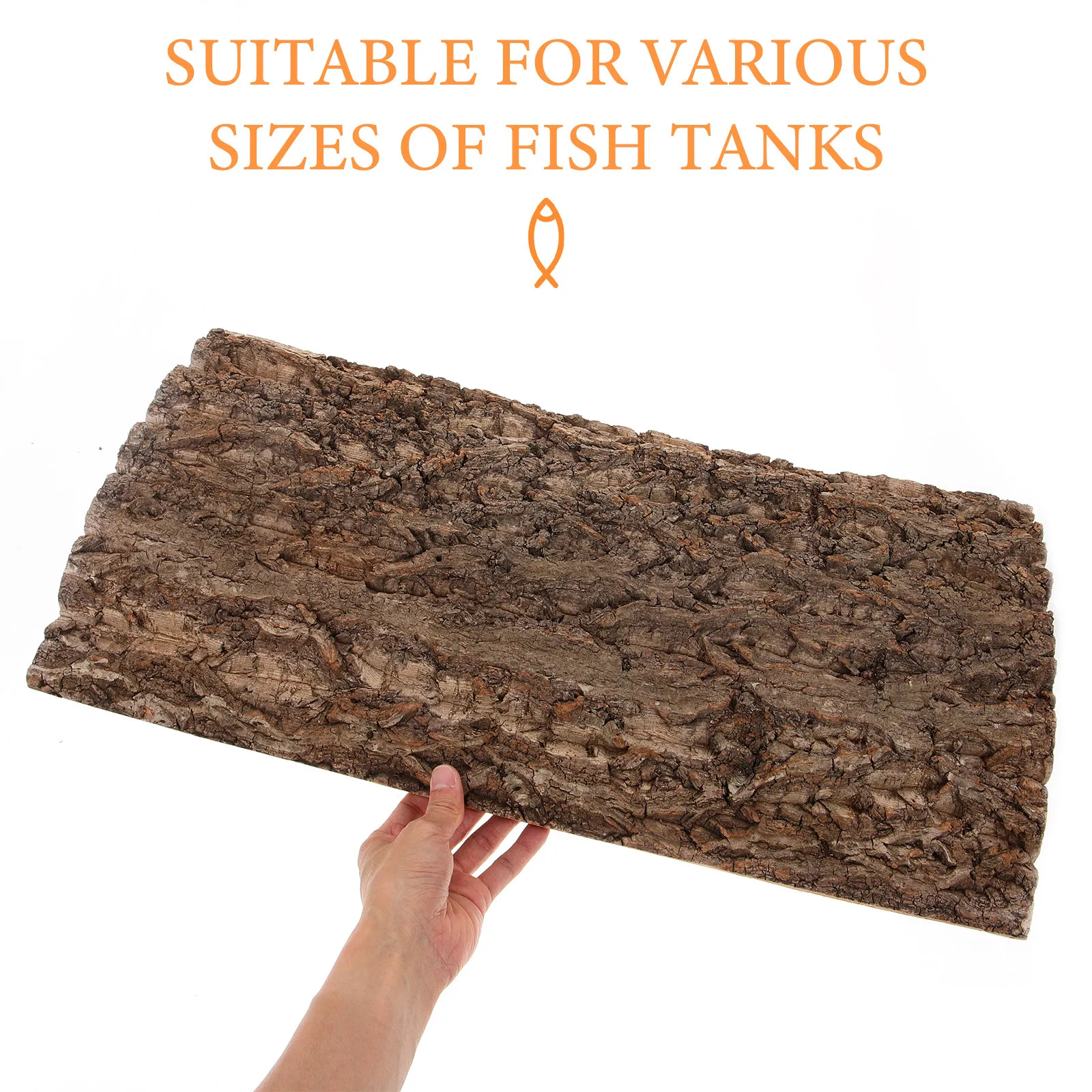 

Декор из коры дерева для террариума, фон для рептилий, декор для аквариума, многоразовый, легко режется, натуральный, безопасный, украшение для небольшого домика для животных