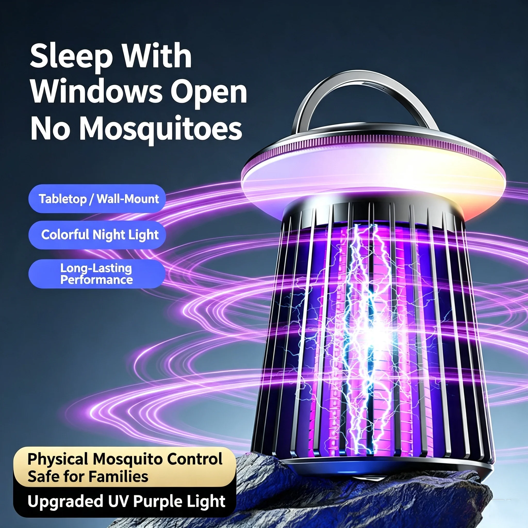 Electric Mosquito Lamp USB Charging Two-In-One Portable Mosquitoes Household Portable Outdoor Electric Shock Mosquito Killer