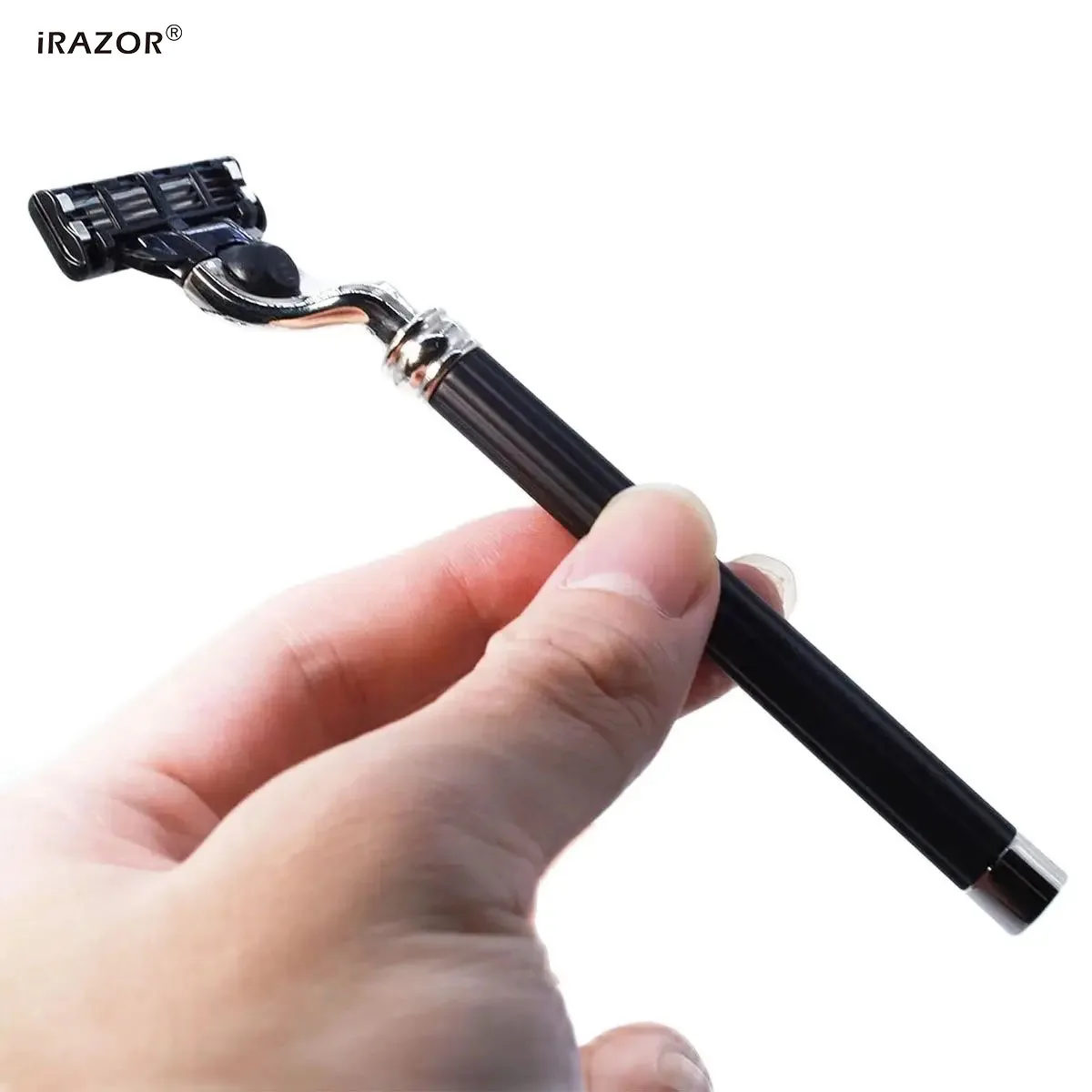 

iRAZOR Classic Triple Blade 3-Layer Mach 3 Men's Beard Shaving Safety Razor Hair Removal Face Wet Handle Shaver Gift for Father