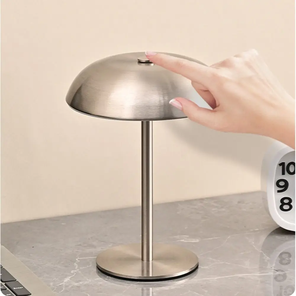 3色ライト-マッシュルームテーブルランプ-タッチコントロール-目に優しいライト-ledデスクライト-滑り止め底面-ソフトライト