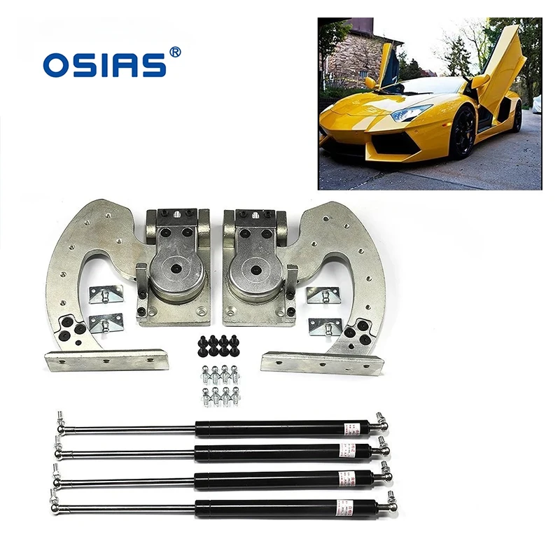 

Universal Vertical Lambo Door Kit Bolt On Vertical Doors Kit Scissor Doors Adjustable 90 Degree for Most Car