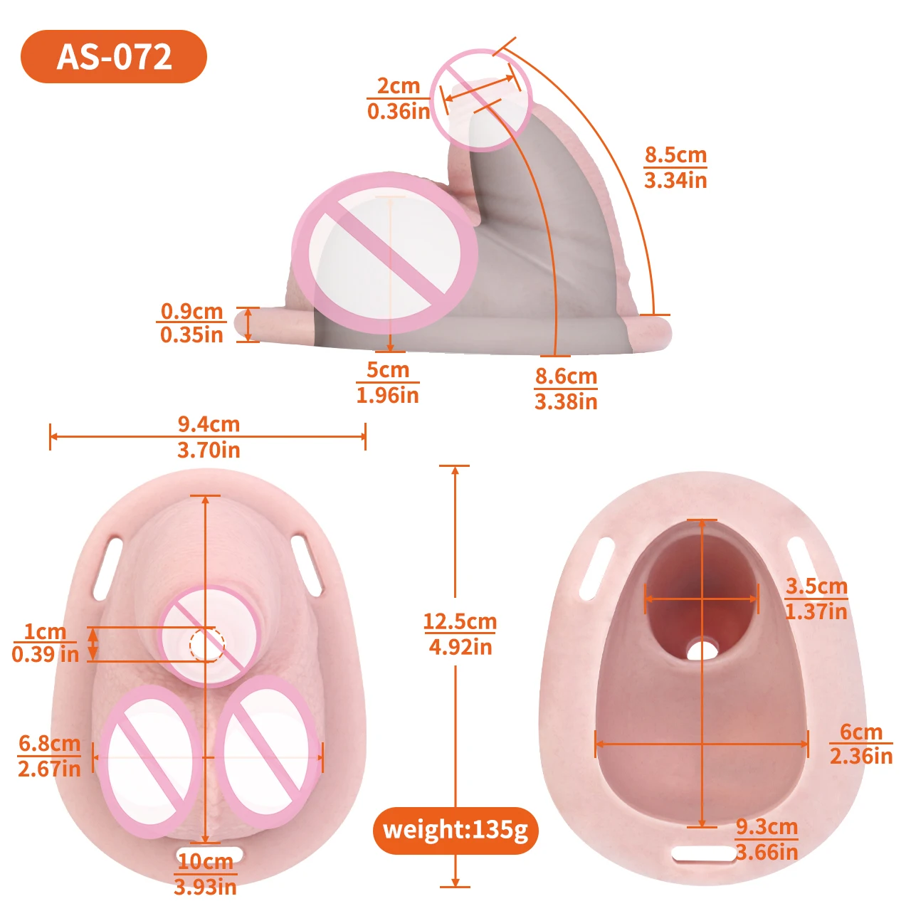 กรงครอบอวัยวะเพศชาย ANOSX ทำจากซิลิโคน พร้อมปลอกอวัยวะเพศชายแบบสมจริง กางเกงรัดอวัยวะเพศชายพร้อมรูสำหรับท่อปัสสาวะ ปลอกอวัยวะเพศชาย ของเล่นทางเพศสำหรับผู้ชาย