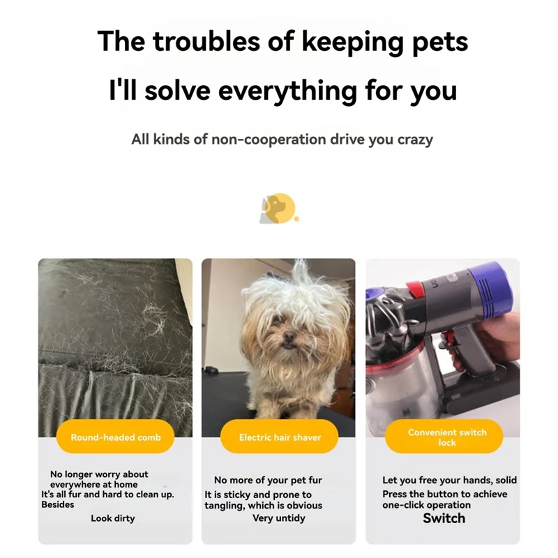 【OFF-SHELF】لدايسون مكنسة كهربائية V7 V8 V10 V11 V12 V15 كلب تهذيب الكلاب فرشاة تهذيب شعر الكلب مرفق أداة تهذيب شعر الكلب #3