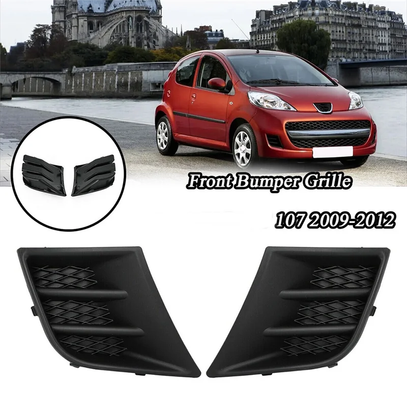 Front Bumper Fog Grille No Light Hole Left Right Side 7422A8 7422A9 for Peugeot 107