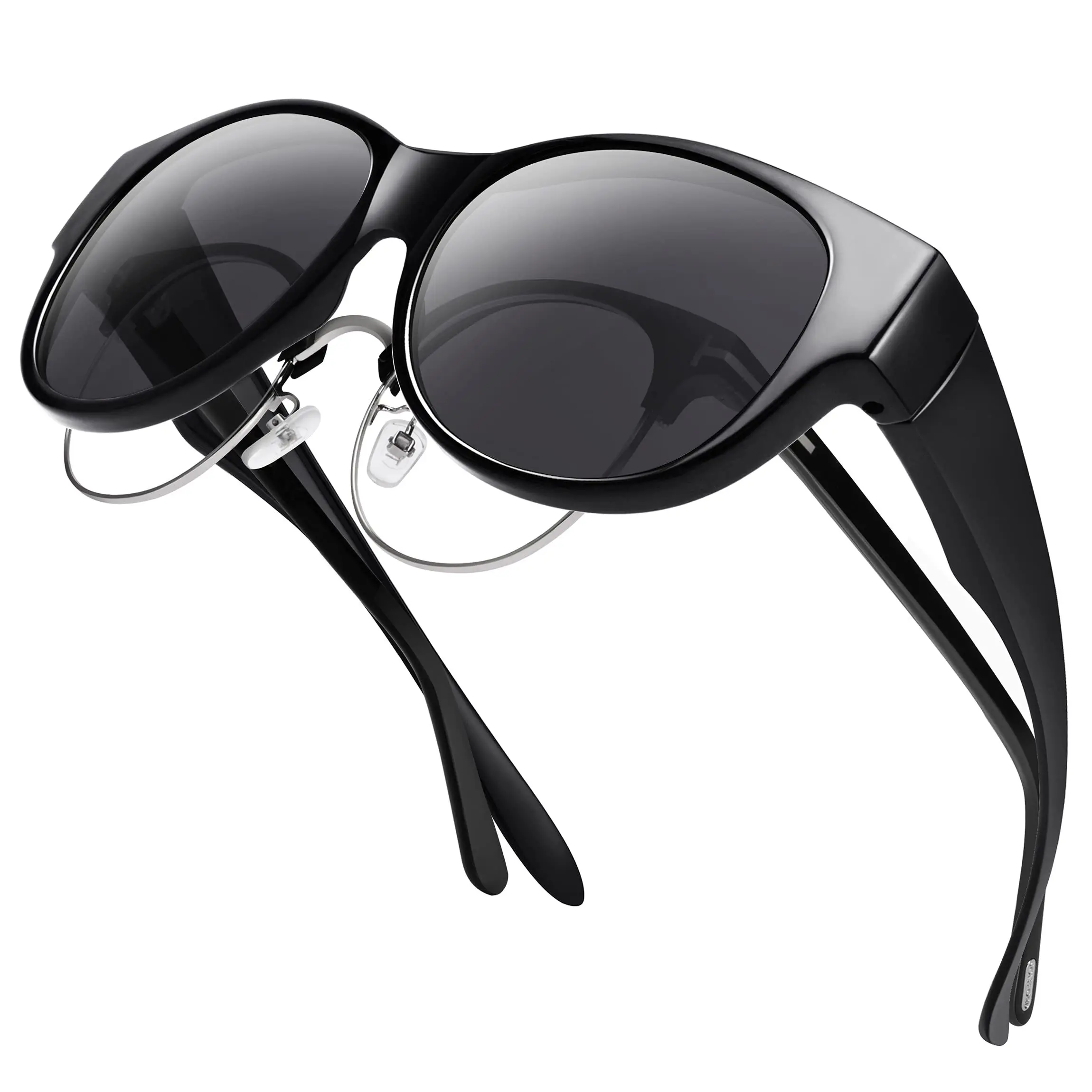 Polarized Fit Sunglasses Women Men Retro Tortoiseshell Sunglasses Set