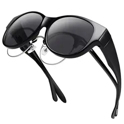 Polarized Fit Sunglasses Women Men Retro Tortoiseshell Sunglasses Set