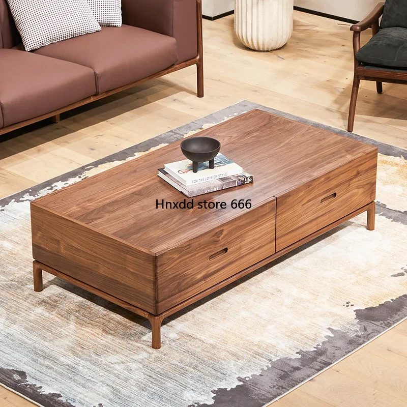 Household North American black walnut coffee table light luxury small tea table coffee table