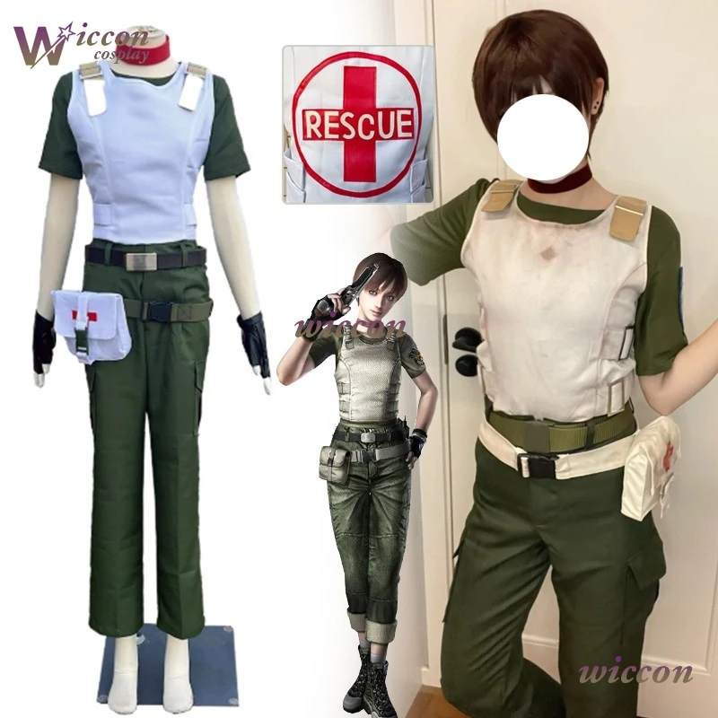 

Костюм для косплея Ребекки Чемберс из игры Biohazard Resident Evil, полный комплект с париком, для взрослых женщин, для Хэллоуина, вечеринок и ролевых игр ‌