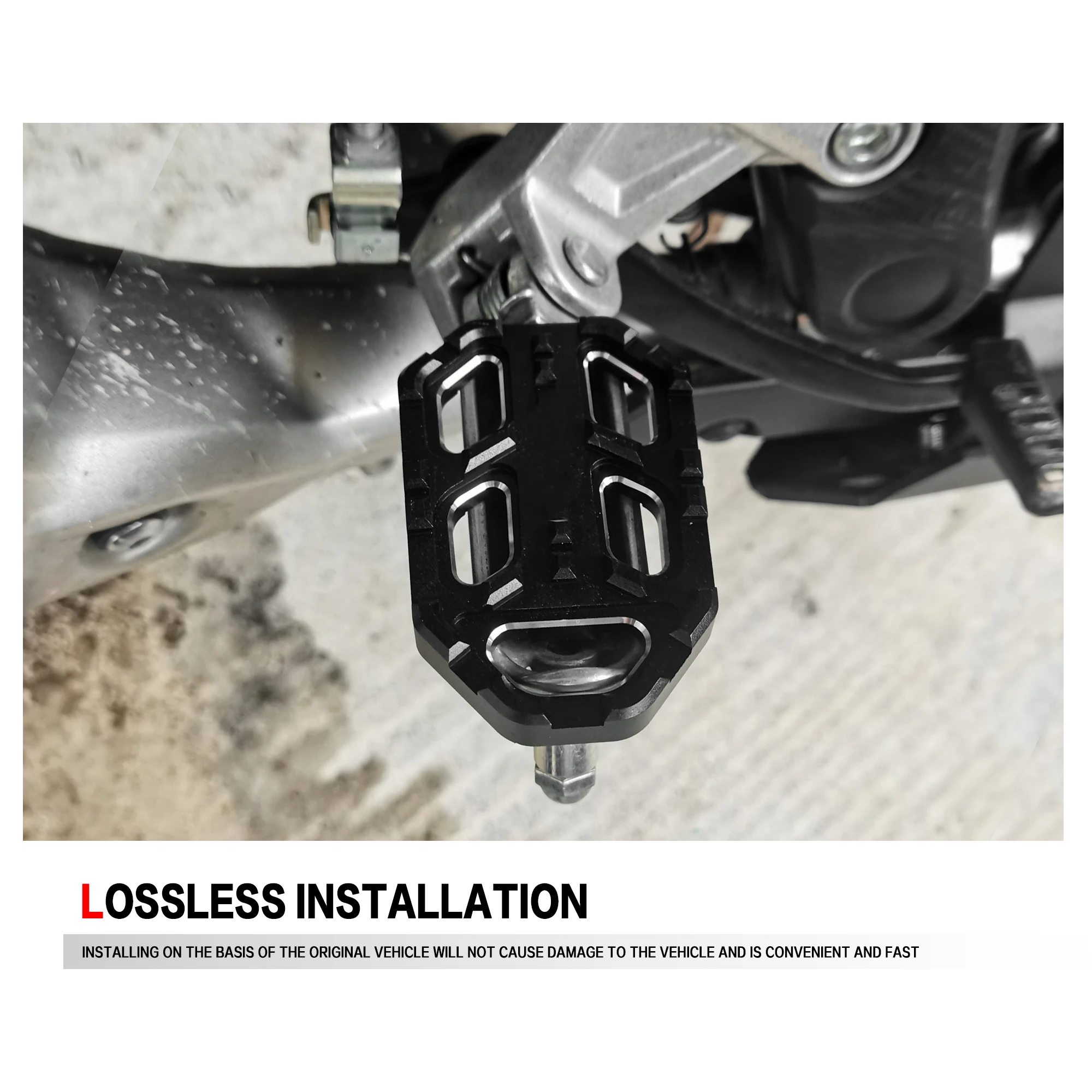 For BMW R1200GS F800GS F750GS G310GS/R Motorcycle G310 GS Front foot pedal modificationExpandable Teeth Anti Slip Foot Pedal view 5