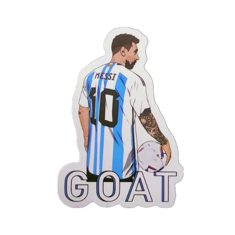 M-Messi Poster Self-adhesive Art Waterproof Wall Stickers Coffee House Bar Room Wall Sticker 50Pcs No Repeat