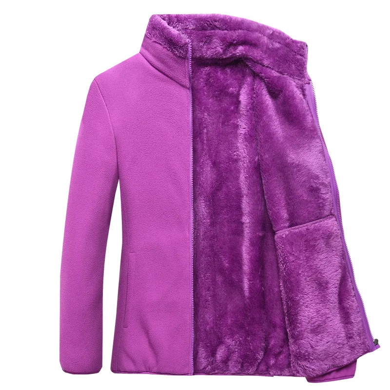 Cappotto caldo addensato in pile invernale da donna giacca termica da trekking da arrampicata all\'aperto