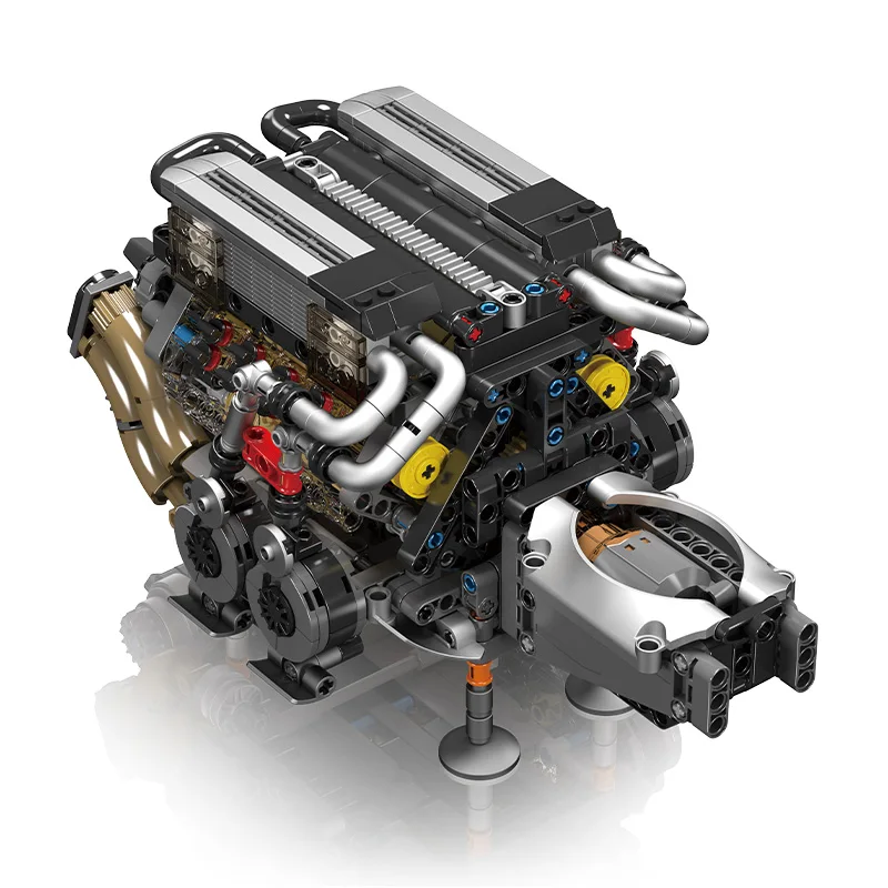 952 قطعة مكعبات بناء المحرك التقنية W16 محاكاة عملية التجمع الطوب نموذج مجموعات ألعاب ألعاب تعليمية للهدايا