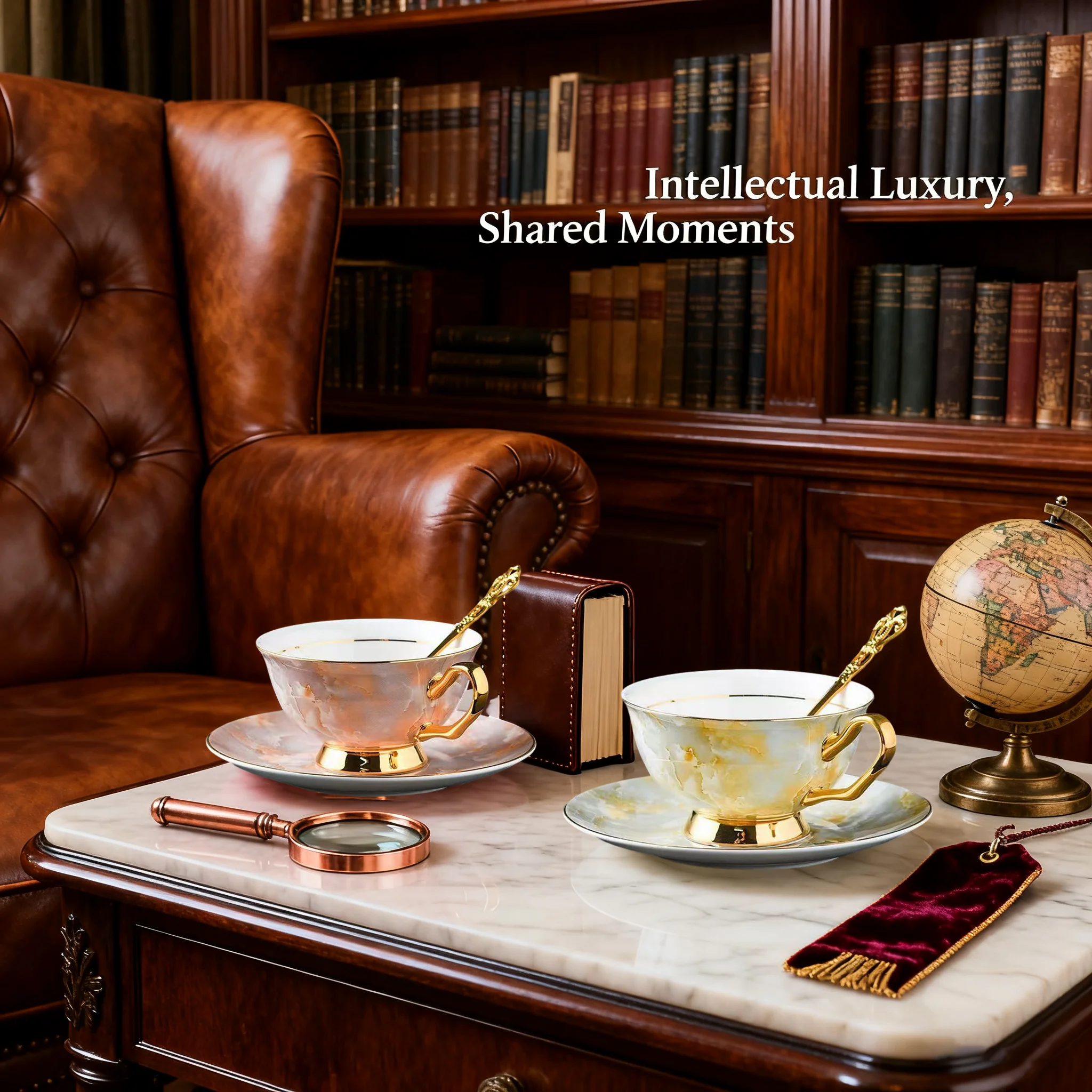 

Luxury Bone China Coffee Cup Gift Set High-End Christmas Present Elegant Design Visual Appeal Premium Quality