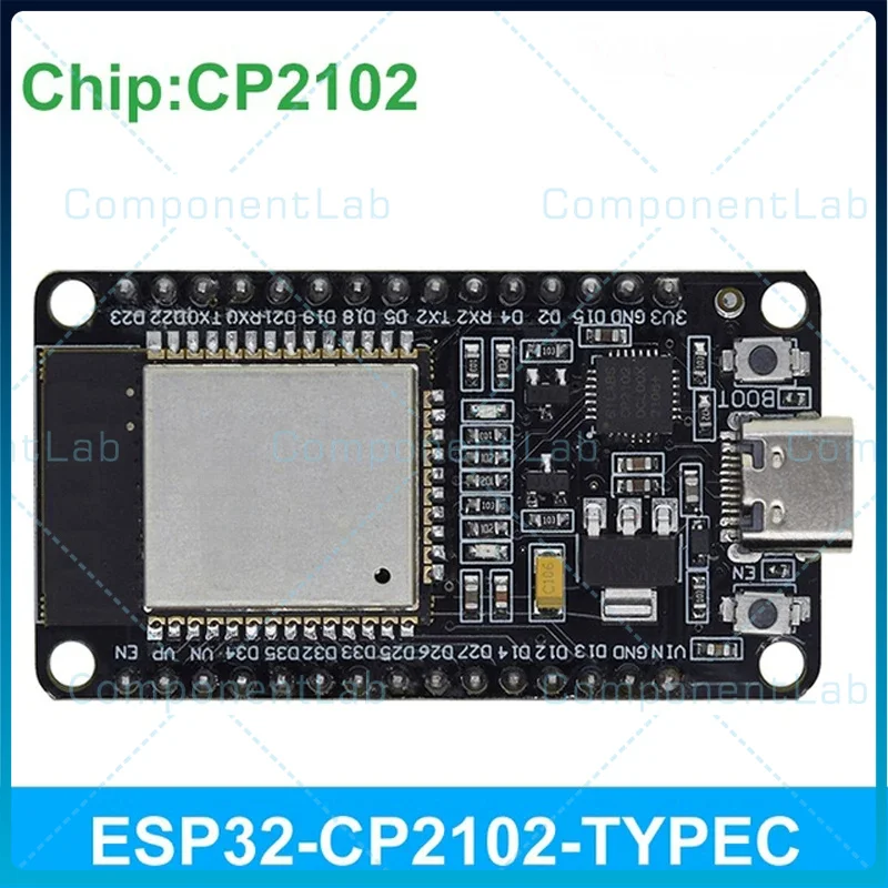 ESP32 CH340C TYPEC Development Board WiFi + Bluetooth 2-in-1 Dual-Core CPU Low-Power ESP-32S
