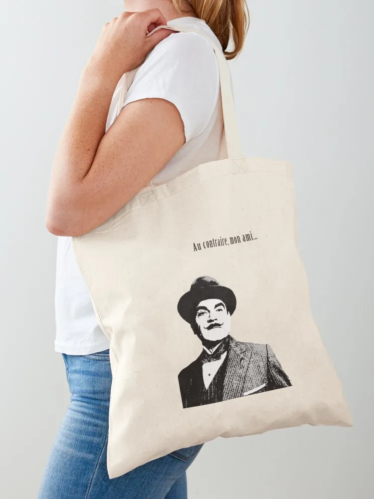 

Hercule Poirot Essential T-Shirt Tote Bag tote bags men bags woman 2025 Canvas bag canvas bags
