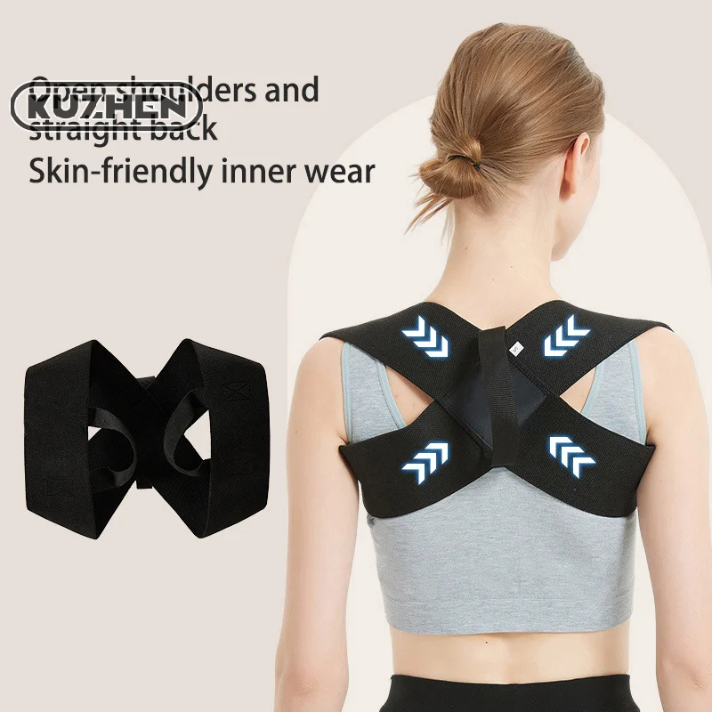 Invisible Back Posture Corrector Trainer Adjustable Shoulder Brace Straight Holder Clavicle Support For Men Women Adult Children