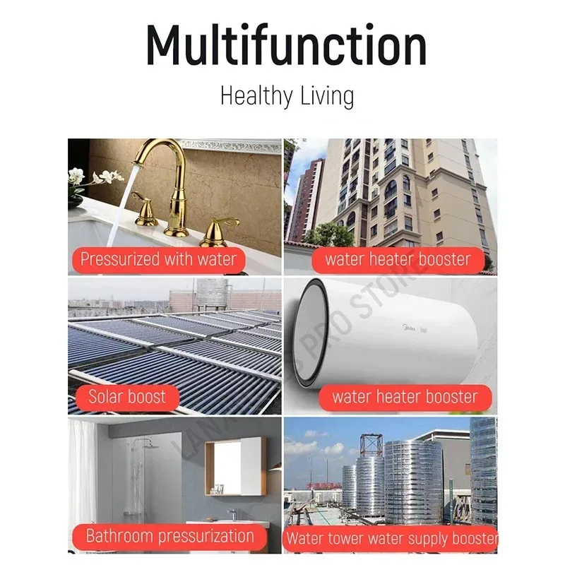 

Бытовой полностью автоматический водяной насос, самовсасывающий бесшумный водопроводный насос из нержавеющей стали, система подачи воды370W-1500W