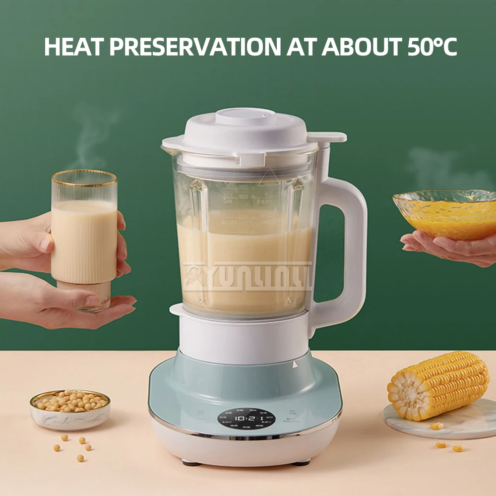 

Automatic High Speed Blender Intelligent Electric SoyaBean Milk Machine Household Multifunctional Juice Extractor Grinder