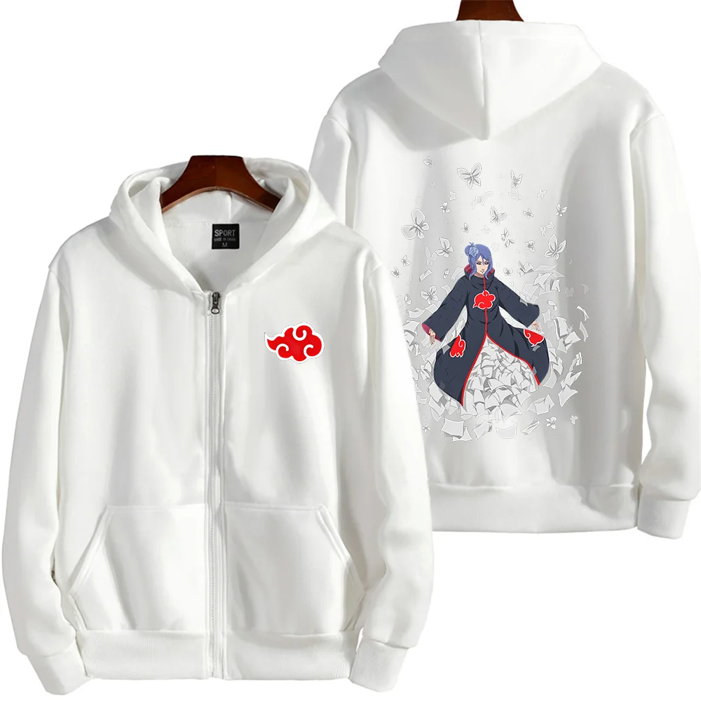 Naruto 2024 New Hooded Naruto Konan Fashion Print Men's and Women's Autumn Fashion Loose Hooded Sweatshirt