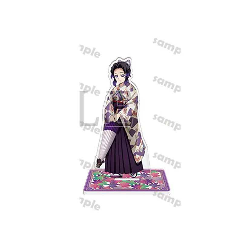 Juego Agatsuma Zenitsu Kochou Shinobu Tomioka Giyuu muñeco con soporte acrílico Anime Muichiro Tokito figura modelo Cosplay juguete para regalo