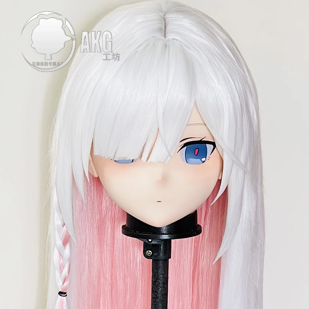

(AL207)Customize Character Crossdressing Female/Girl Resin Full/Half Head With Lock Anime Cosplay Japanese Animego Kigurumi Mask