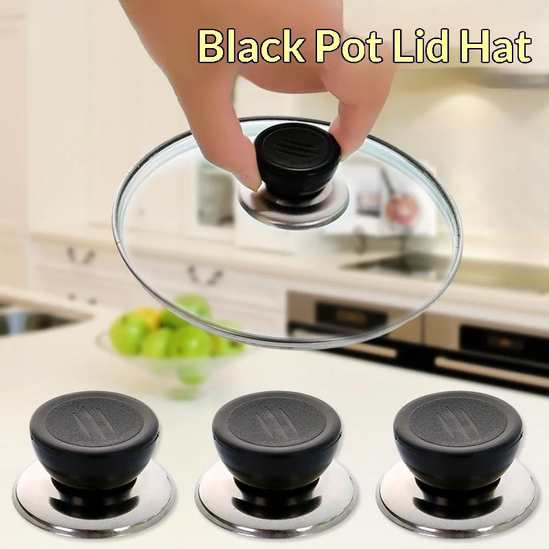 Universal Pot Cover Knob Cap Cooking Pot Pan Lid Knob Heat-Resistant Replacement Handle Kitchen Cookware Handgrip