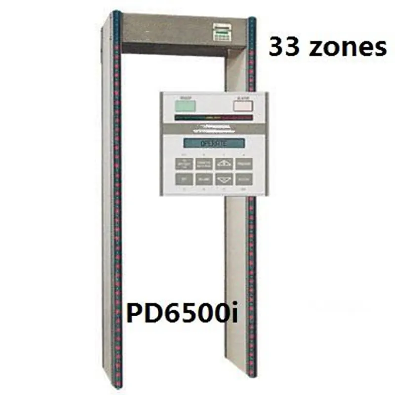 High sensitivity 33 detecting zones walk through metal detector, distributor price door frame metal detector