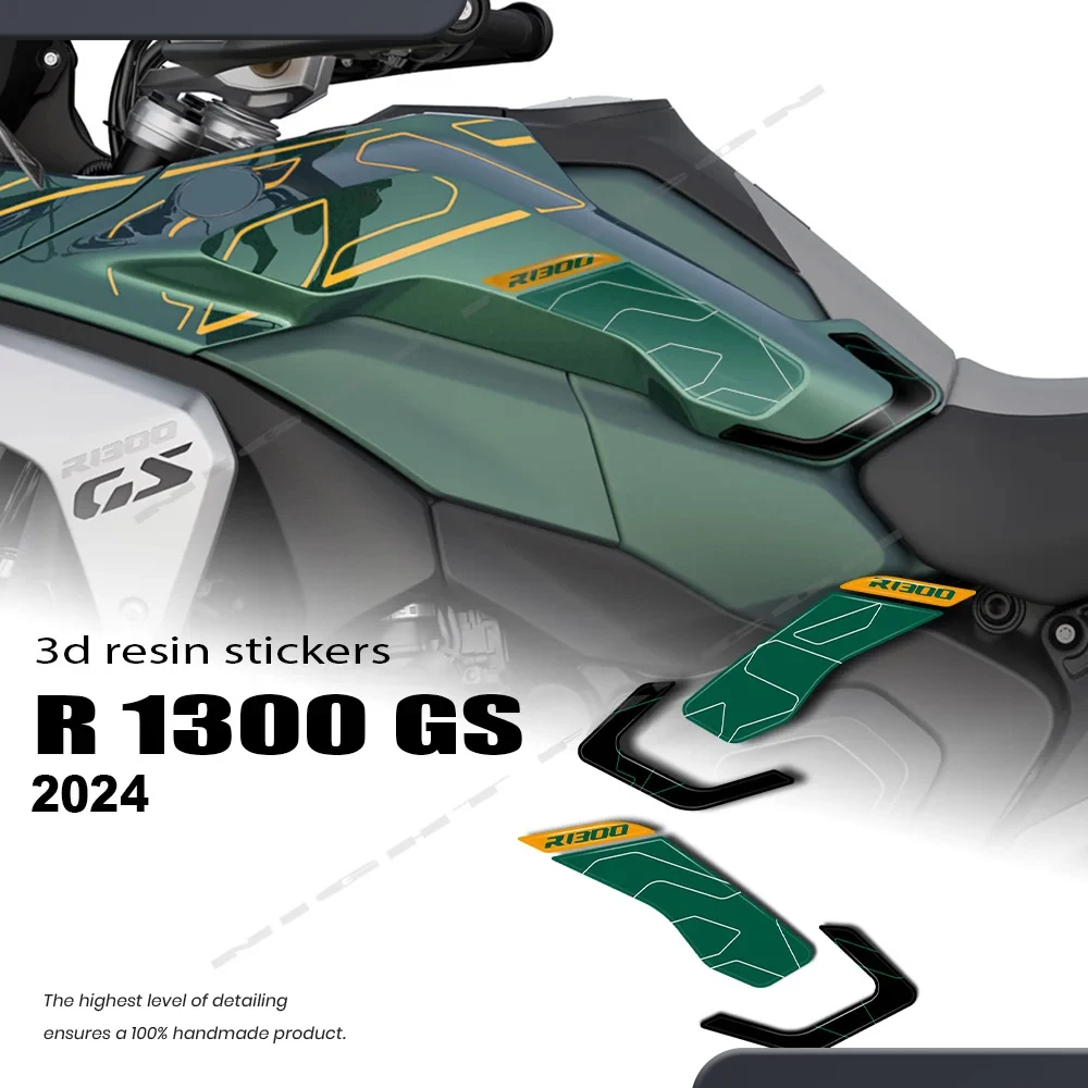 

Для R 1300 GS R1300GS 2023 2024 2025 3D наклейки из эпоксидной смолы, комплект защитных наклеек на боковую накладку на бак